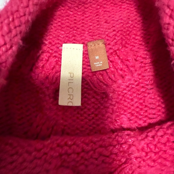 Pilcro from Anthropologie pink cable sweater. Size M. NWOT! - Picture 11 of 14